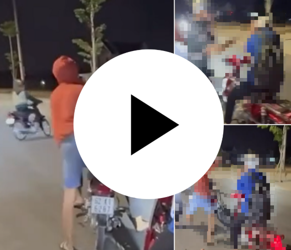 TƯỞNG CHE MẶT LÀ “TÀI THÀNH” – 2 THANH NIÊN CHẶN ĐƯỜNG “TÁC ĐỘNG” NGƯỜI ĐI XE MÁY 🛑😡👊